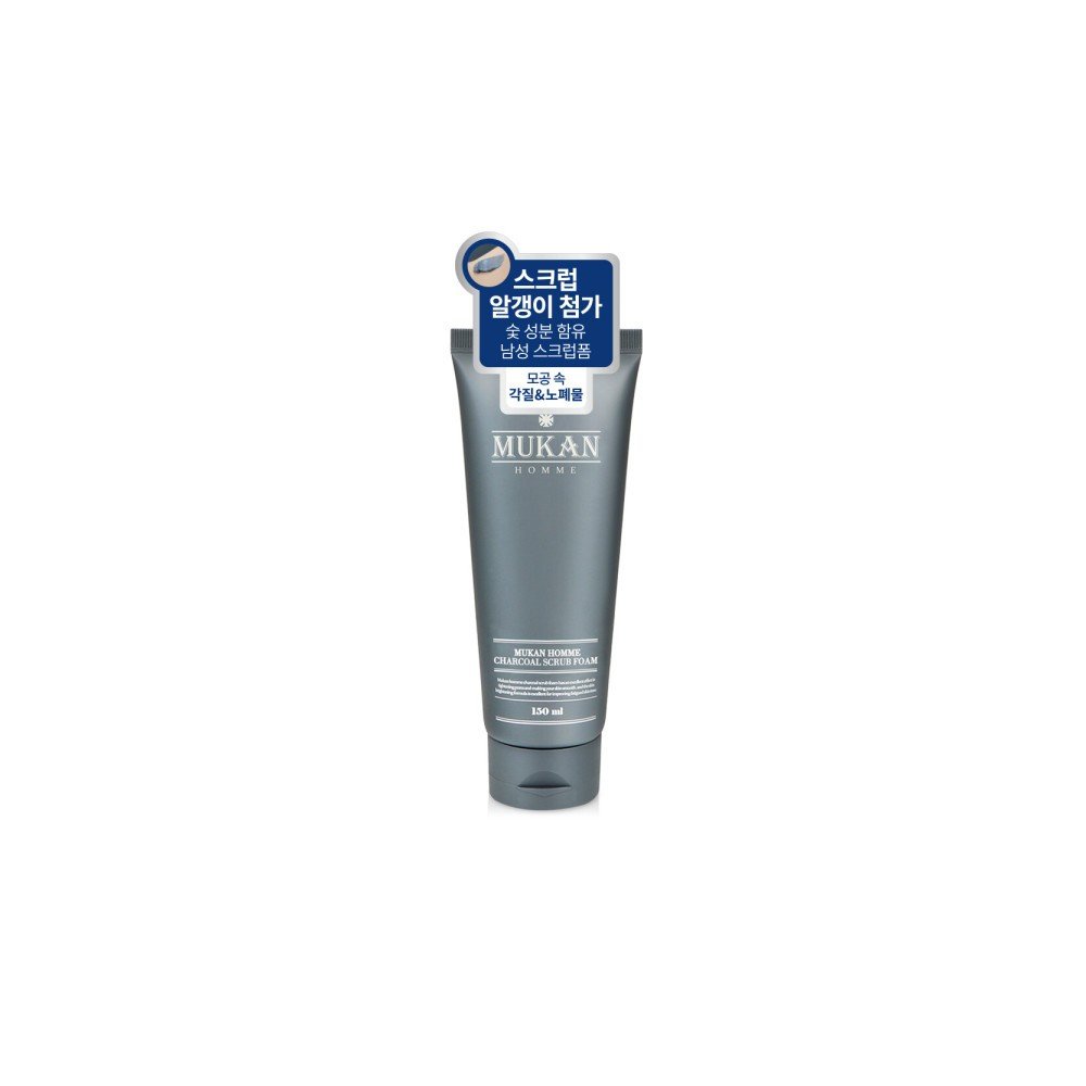 무칸 옴므 차콜 스크럽폼 150ml/세안제/남자폼클렌징