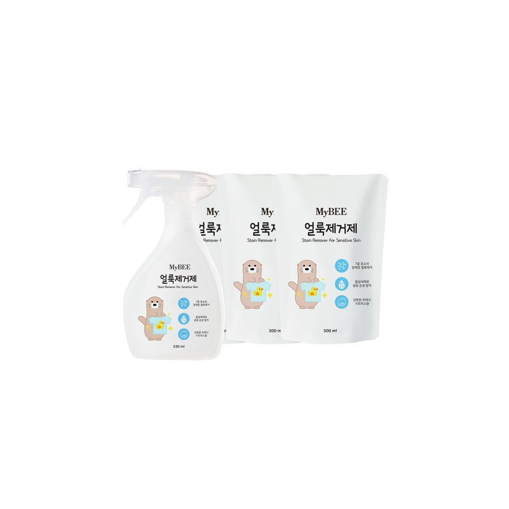 자연품은 얼룩제거제 용기(330ml)+리필(300ml)x3